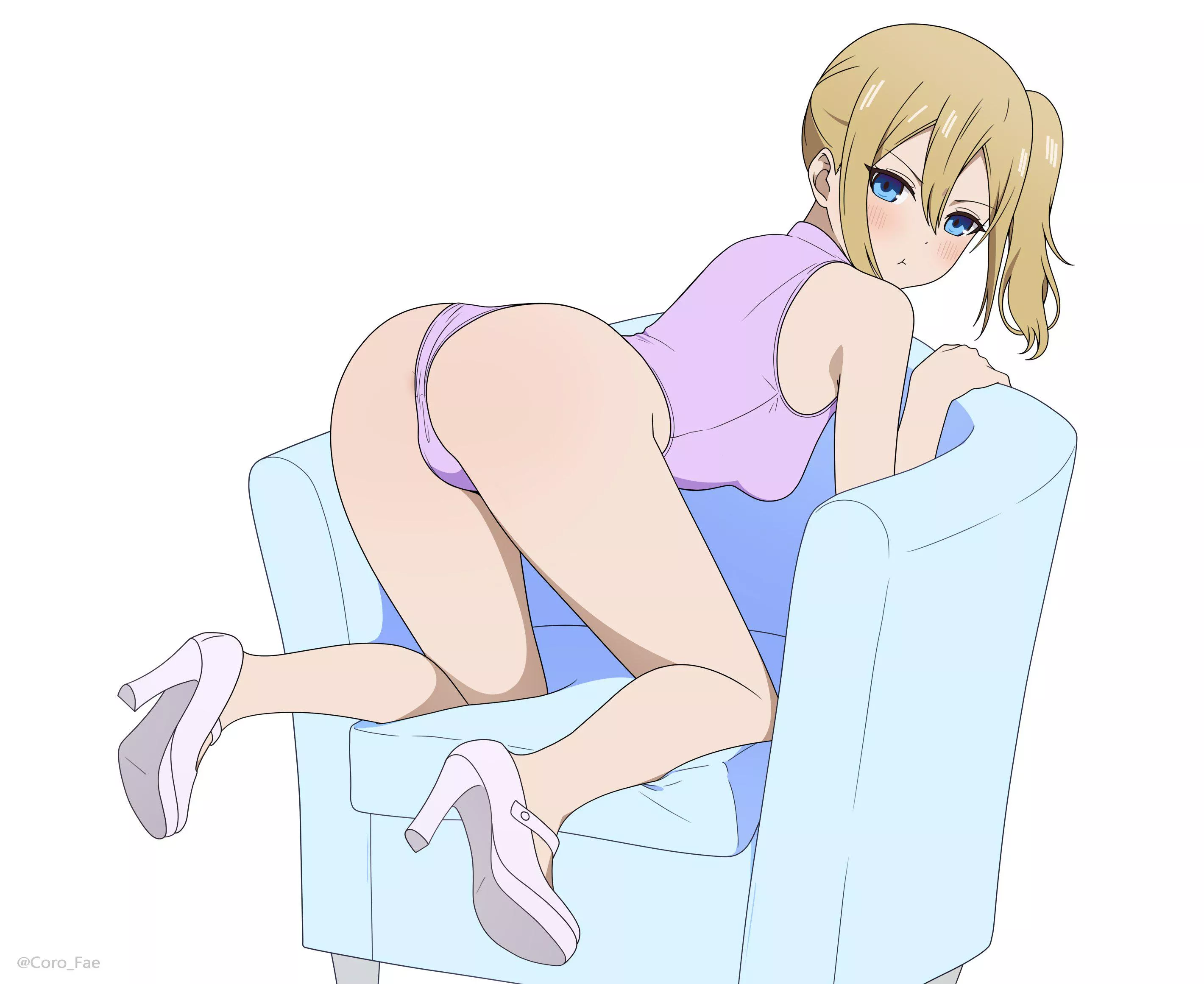 Ai Hayasaka Pouting While Showing Off Her Ass (Kaguya-Sama Love Is War)