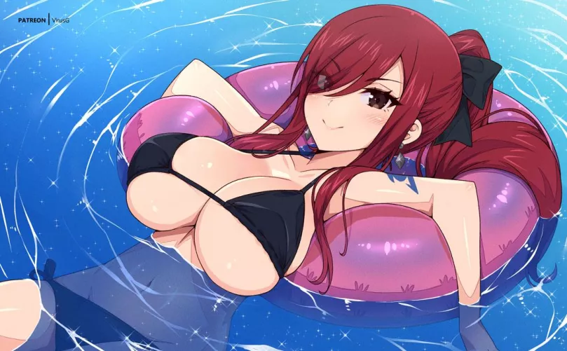 Erza's Flotation Devices [Fairy Tail]