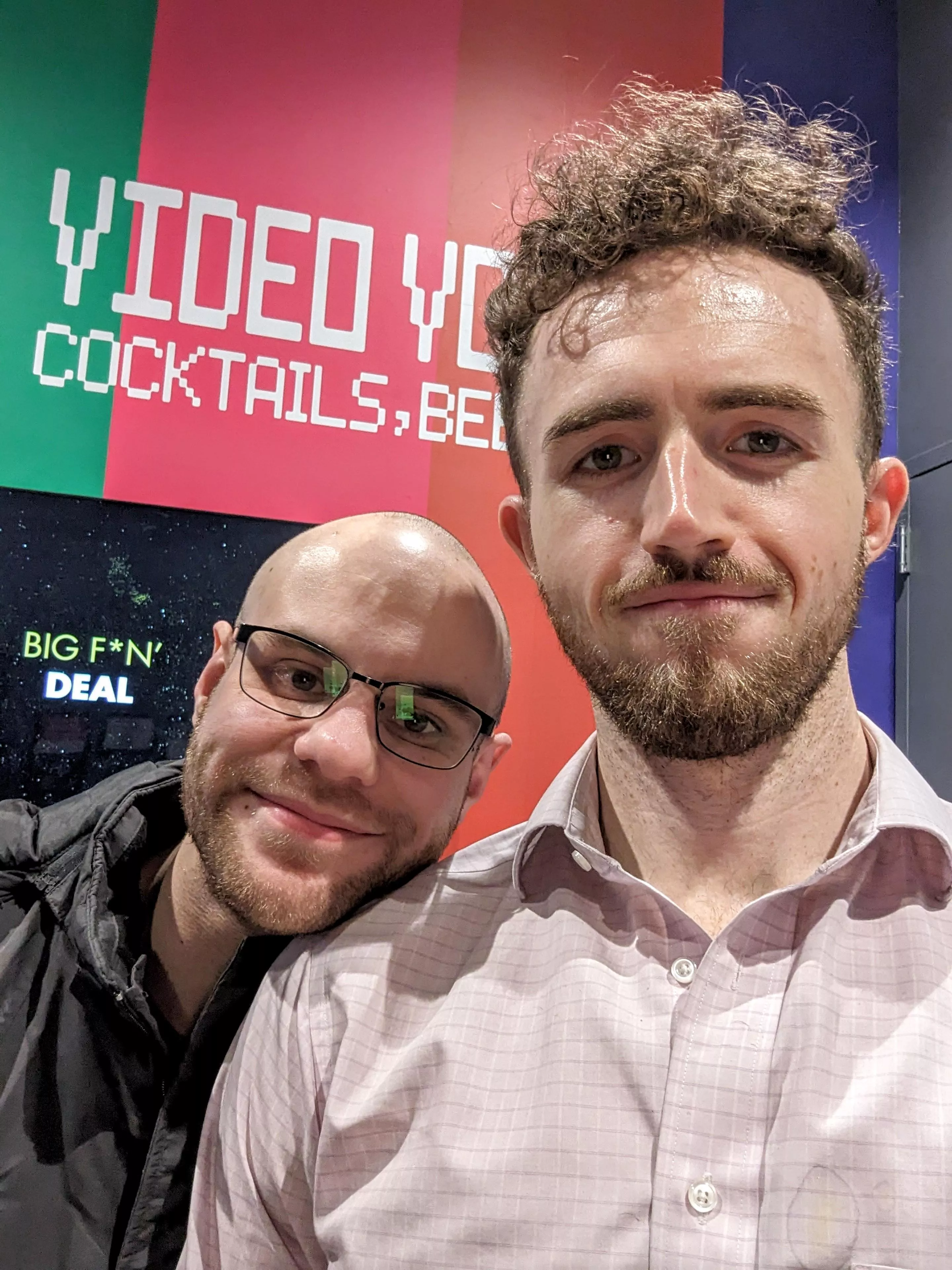 Get you a man who will go to a barcade with you on date night 