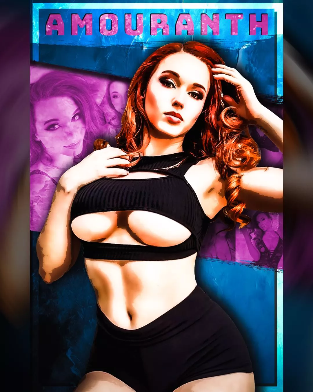 Here is another little creative edit I made up of Amouranth she is great!