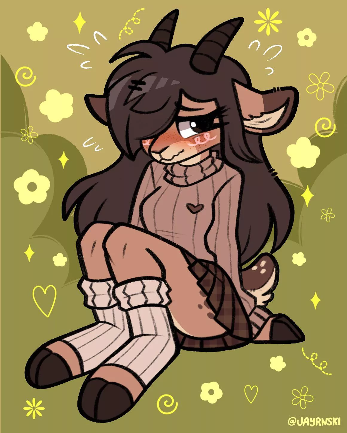 holds her hooves gently… 🐐(@jayrnski) 