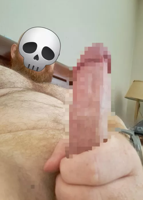 Laying next to my sleeping wife, posting pics of my dick on the Internet [39]