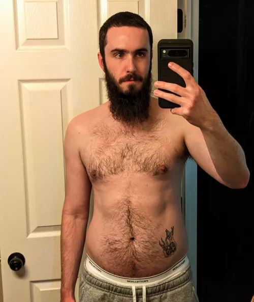 Life has gotten in the way of fitness the last couple months so I'm embracing that mid-30's dad bod for now