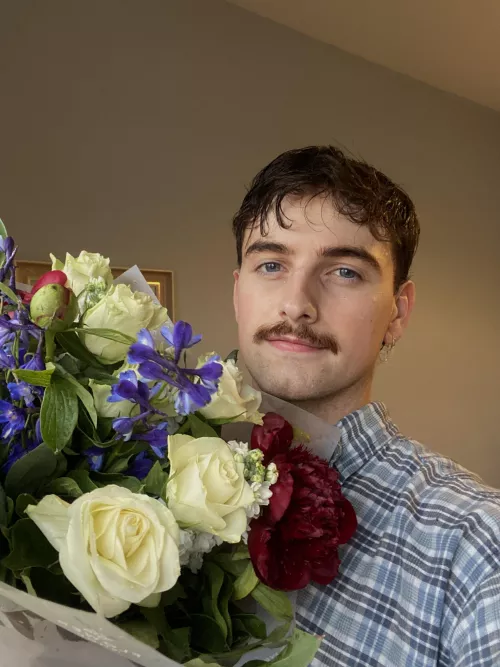 (m25) got rained on but at least the flowers enjoyed it
