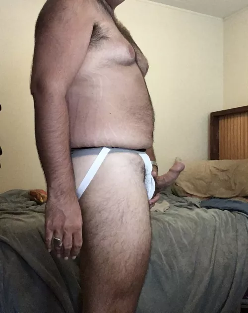 Mind if daddy keeps his jock on in the bedroom? (35)