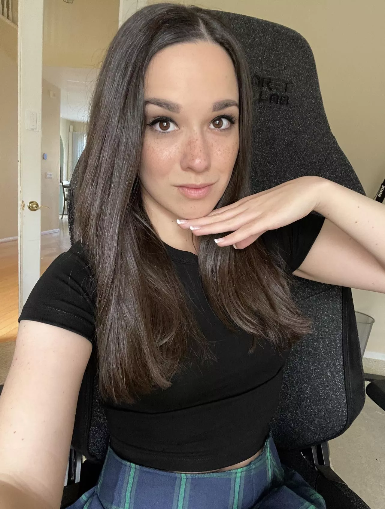 Plaid skirts are a must. 