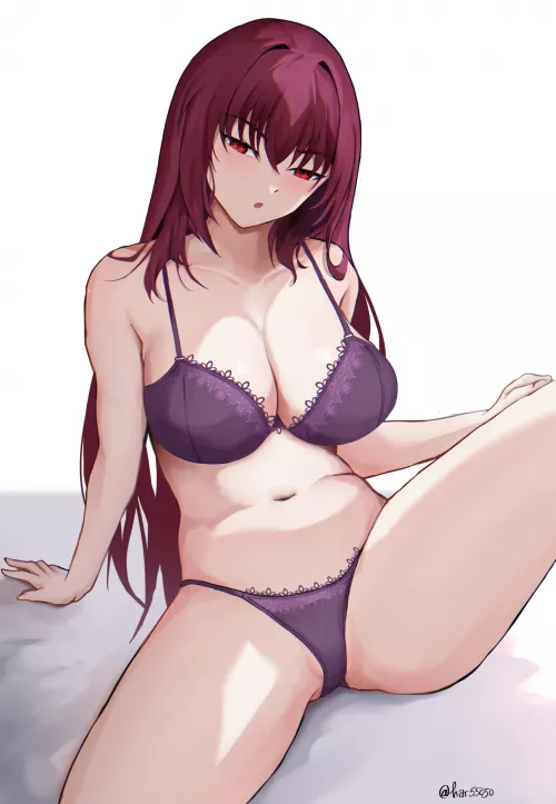 Scathach in her underwear