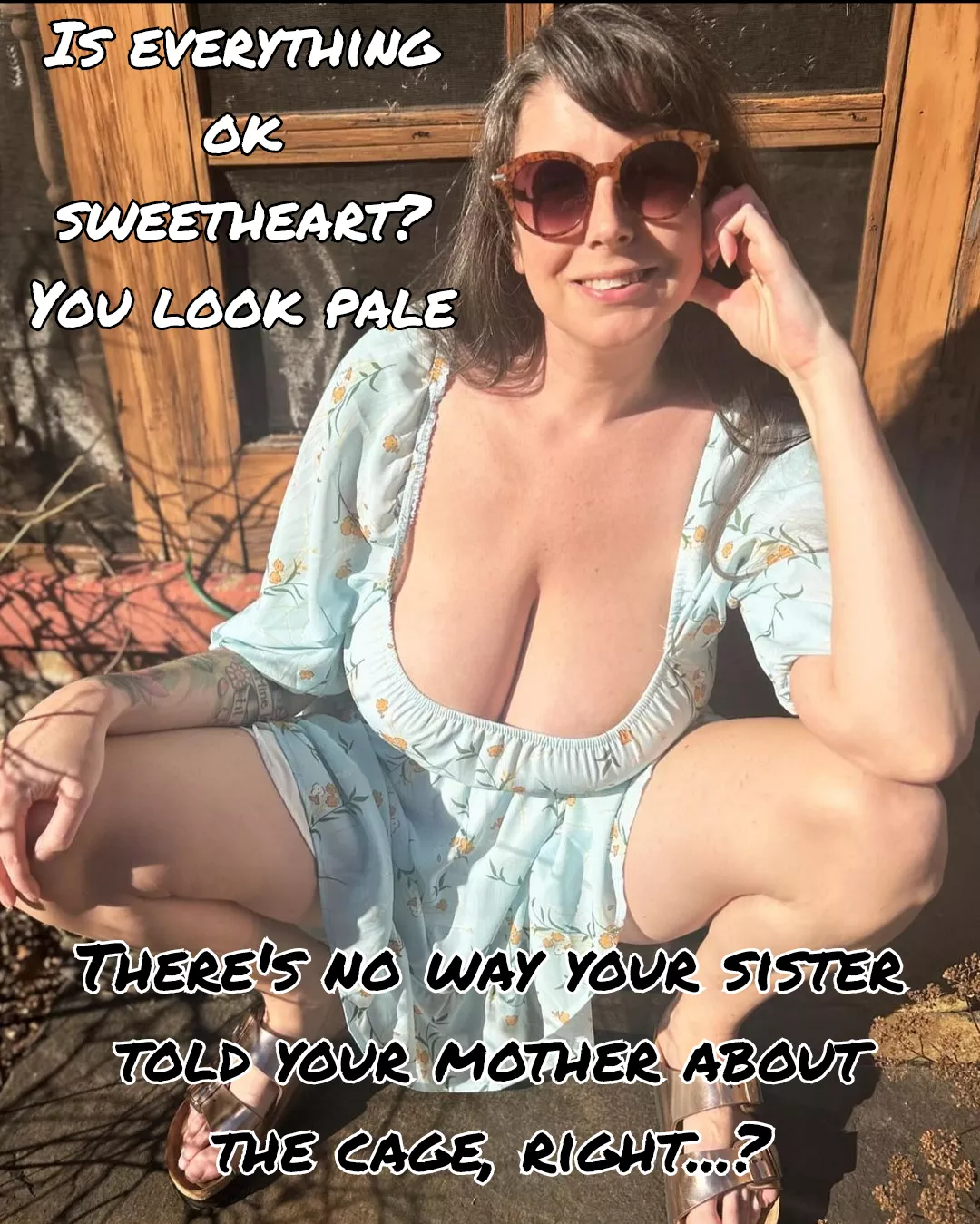 She can't keep a secret