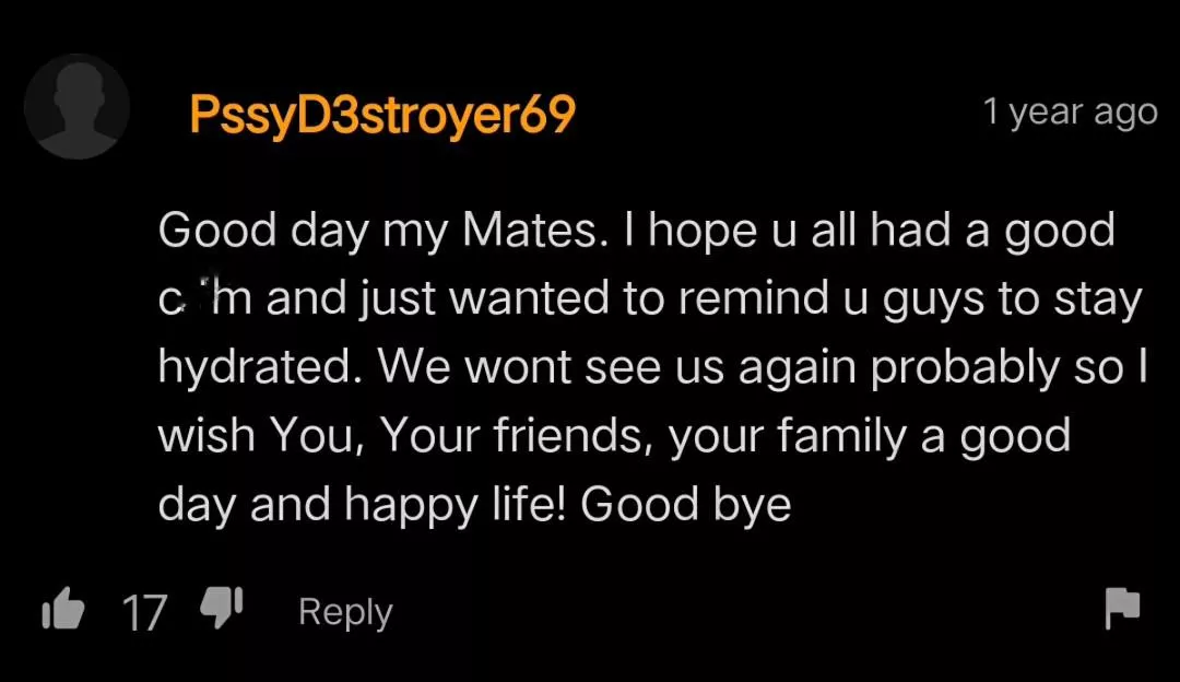 Thanks for the positive energy 