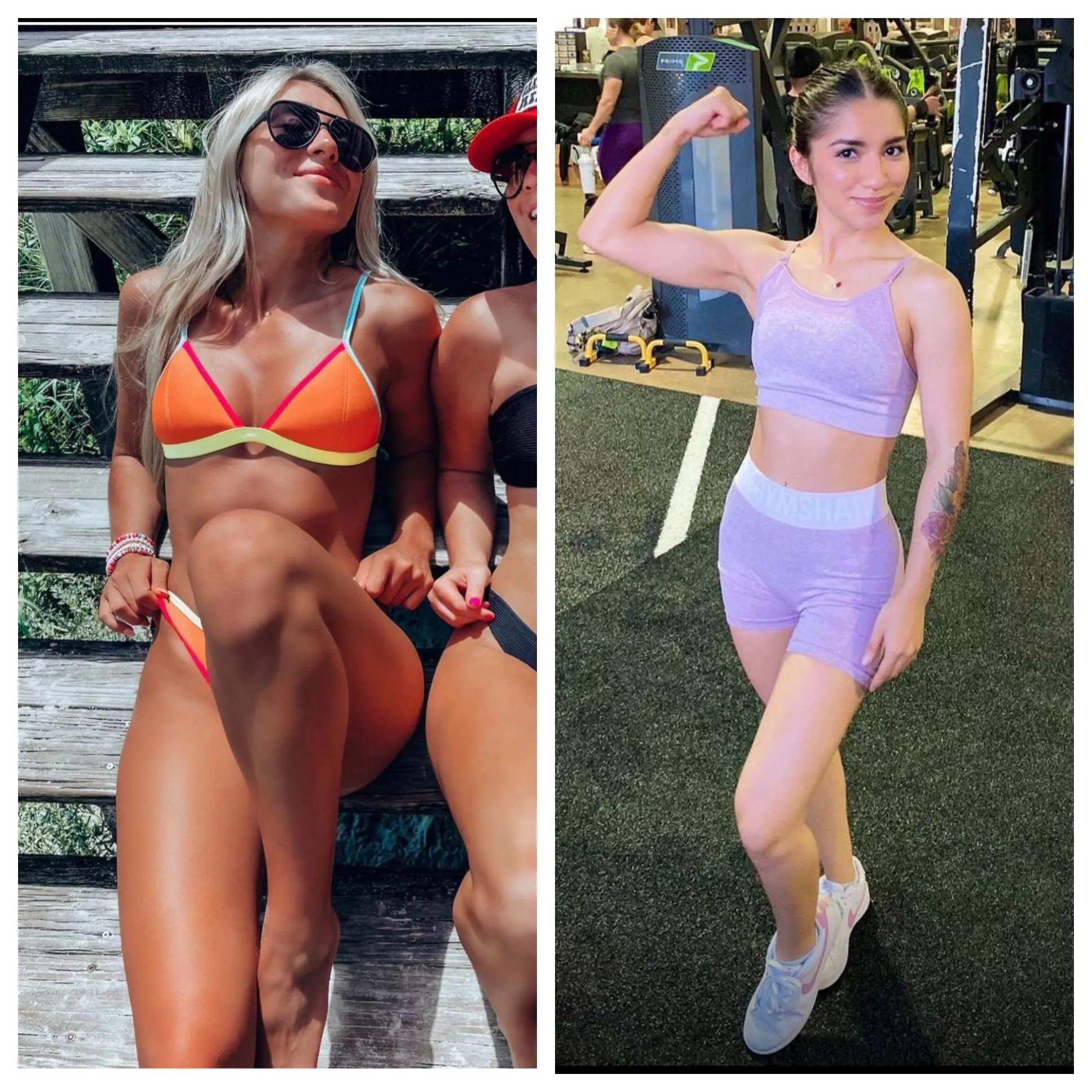 Undefeated wrestle-bully blonde takes on petite latina jobber 