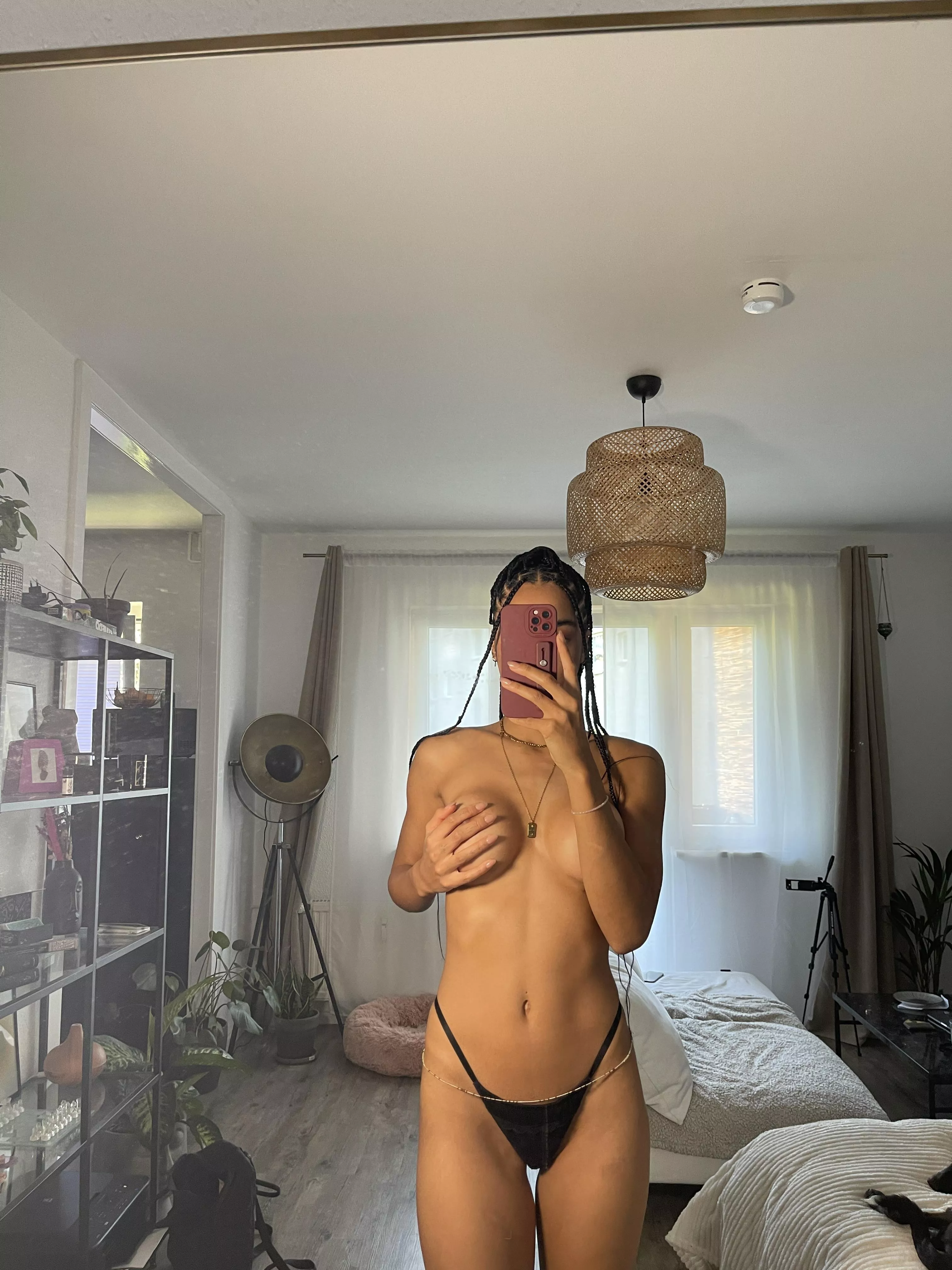 Your ebony gf needs some warm hands to cover my tits