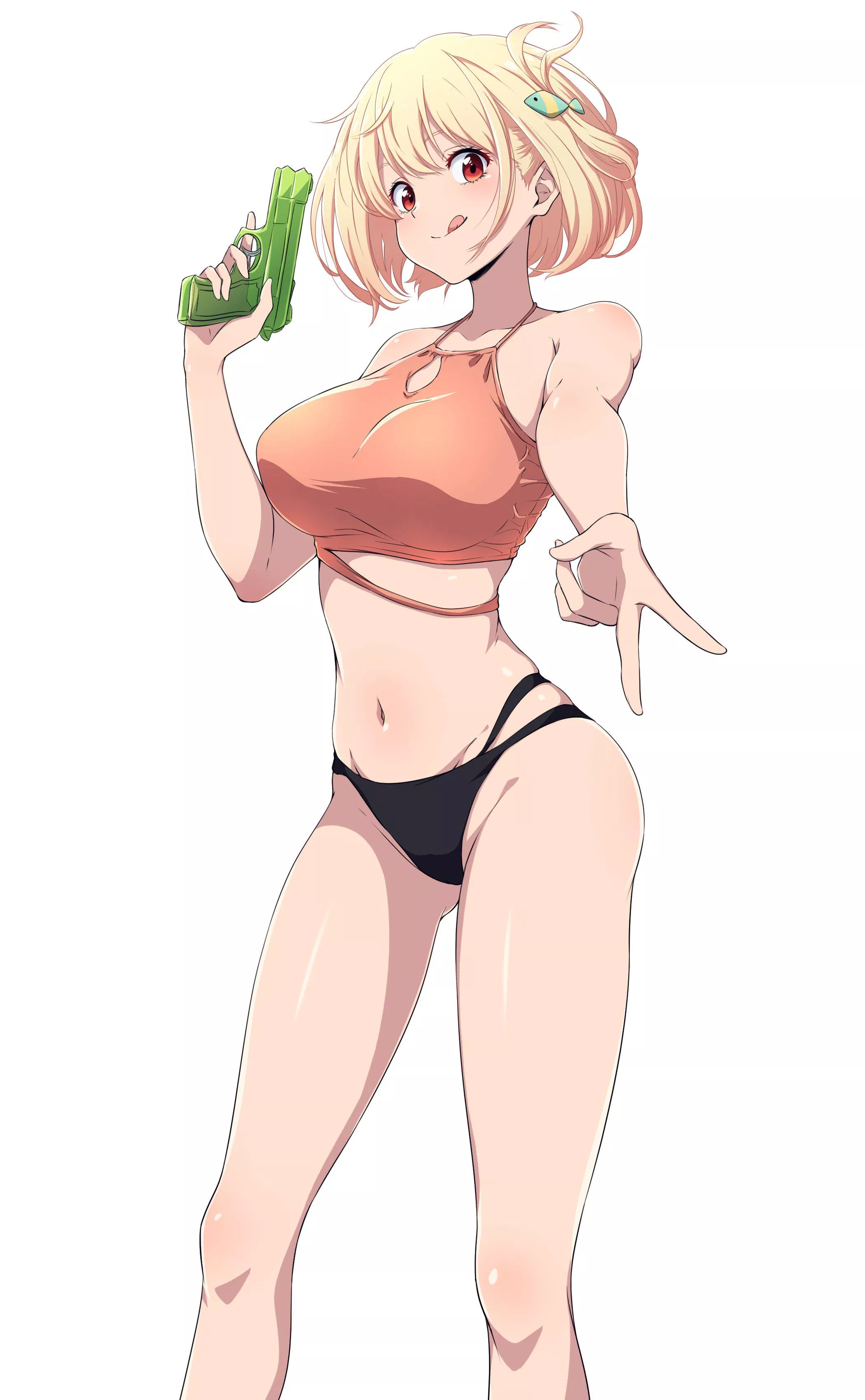 Chisato Rocking Her Sexy Swimsuit (Lycoris Recoil)