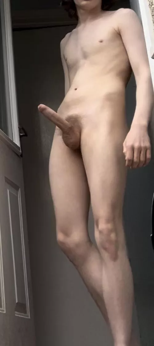 Forgot I was nude a flashed the delivery driver