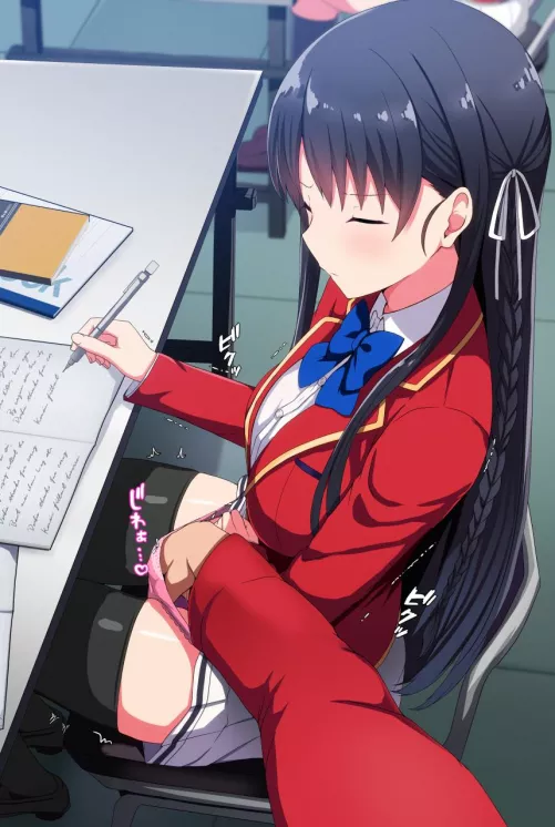 Horikita Getting Fingered In Class (Classroom Of The Elite)