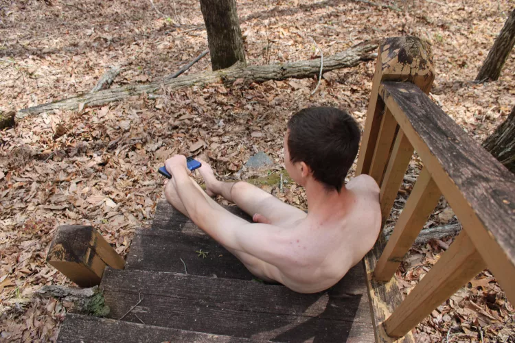 I was exploring when I found these abandoned steps!