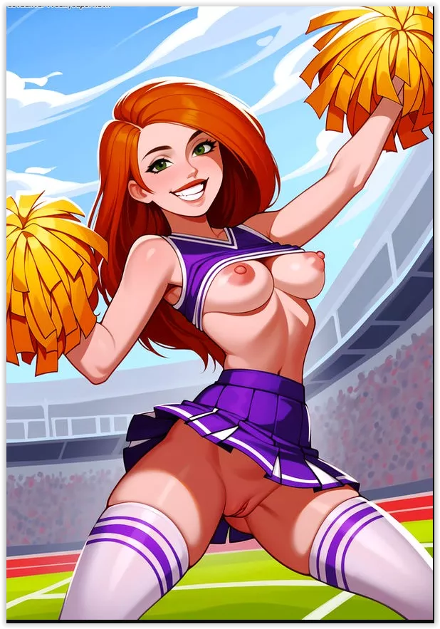 Kim Possible as a cheerleader (supernutx) [Kim Possible]