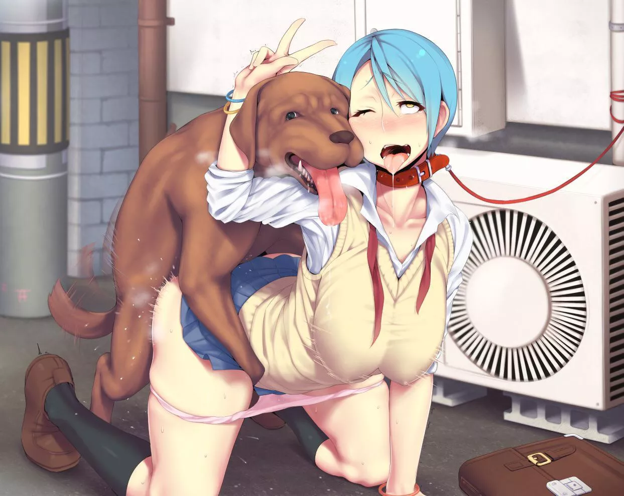 Leashes are for us women; not dogs<3 (xxzero)