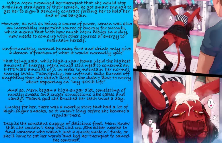 Meru’s change of diet [good ol’ Meru the Succubus] [narrative perspective] [no sex] [funny] [discovering the natural science of succubi!!]