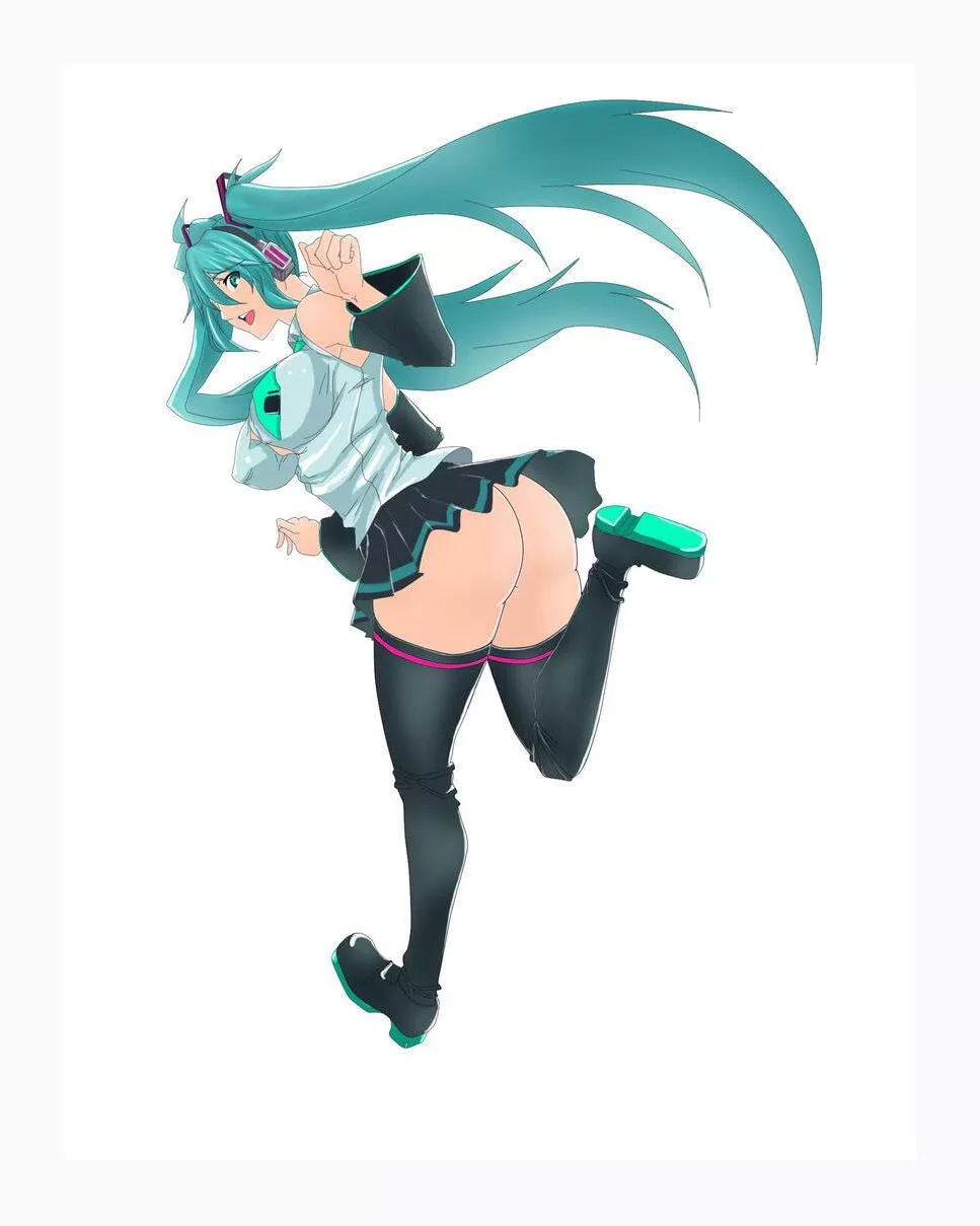Miki want to be Aqua (she is without panties)