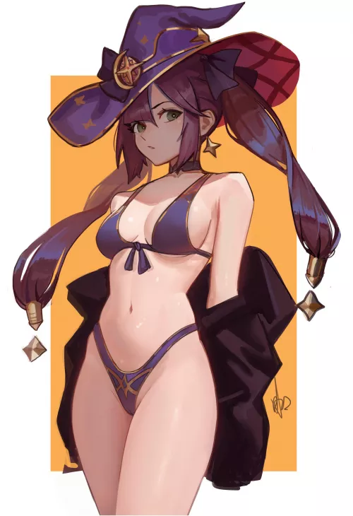Mona in a revealing bikini
