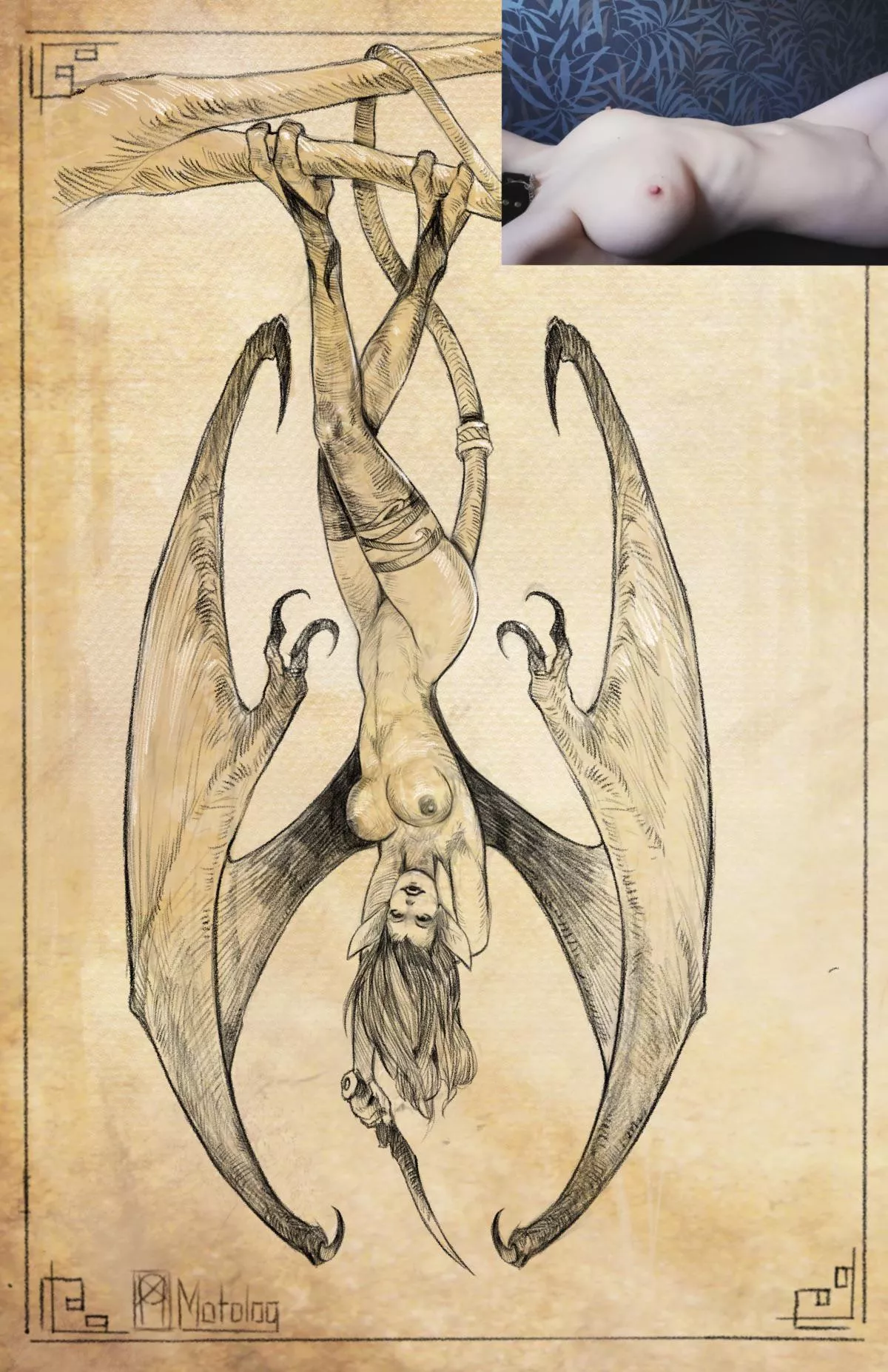 [OC] we did vampire lady on the base of my reference