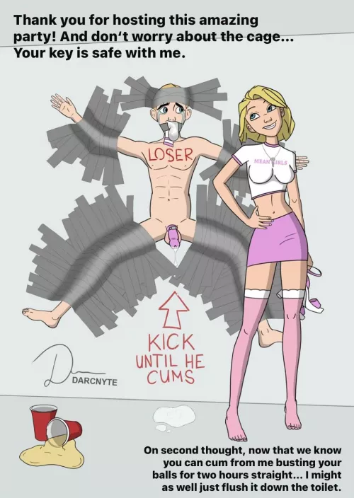 Partyhost get‘s locked up by mean girl!