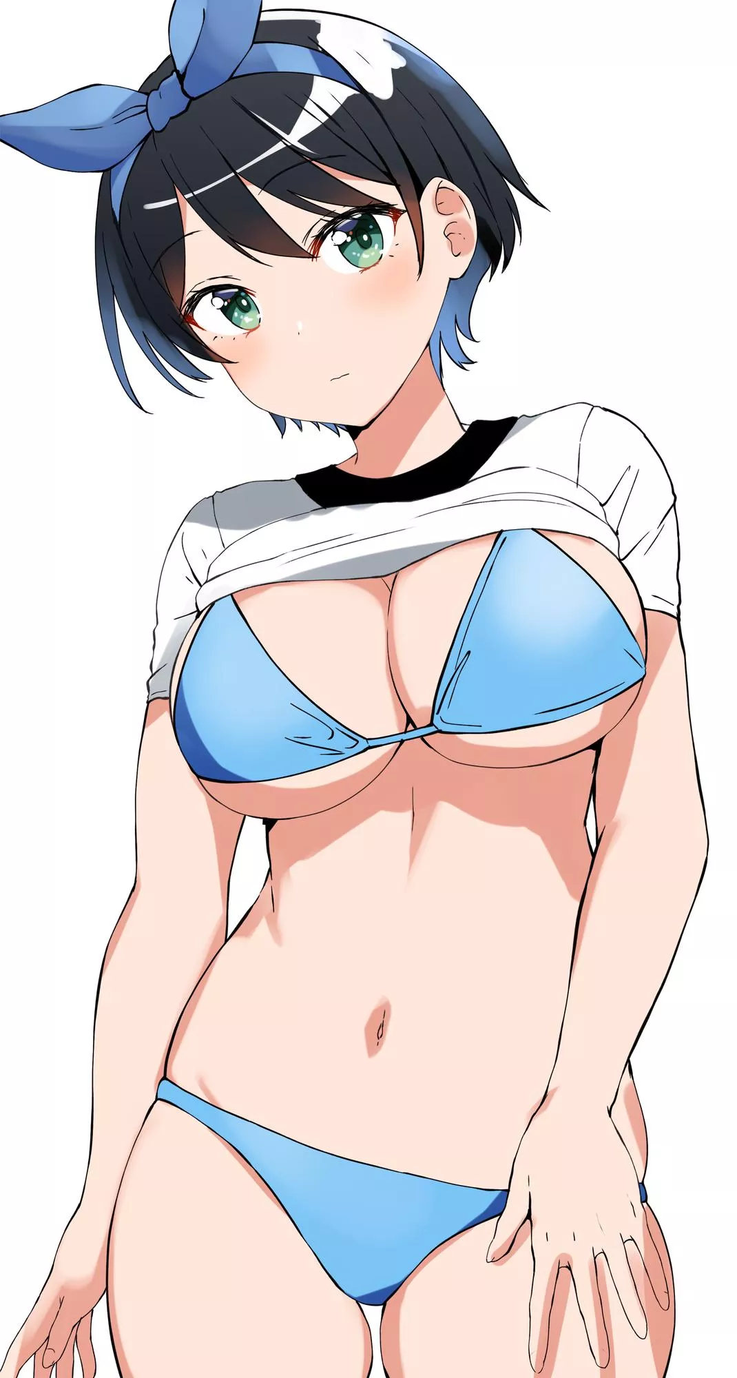 Ruka Wearing Her Blue Bikini (Rent A Girlfriend)