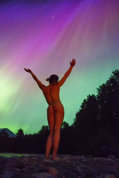 Soaking in the magic of the lights 