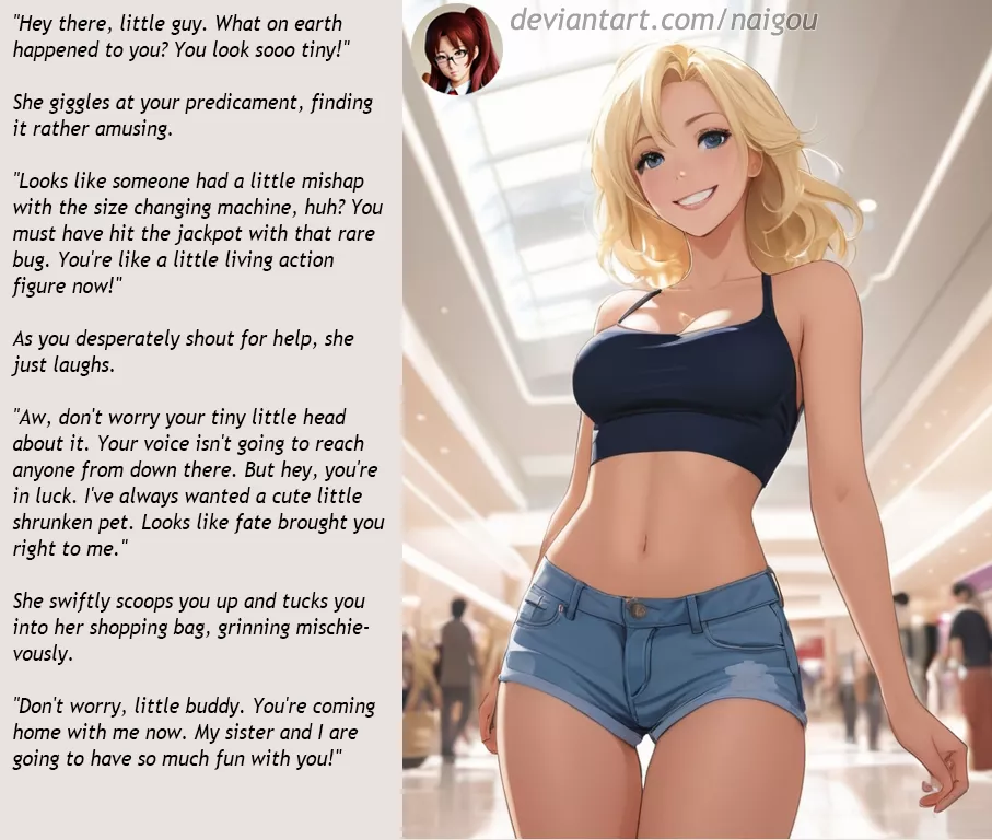 The shrinking bug Part1 [femdom][giantess][shrunken]