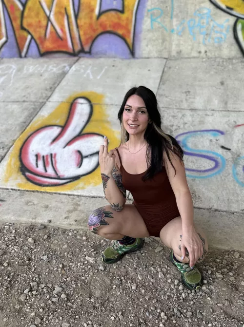 This is what I do to people that say I’ll regret my tattoos 