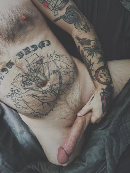 Which hole do you want to drain this cock with? 😈