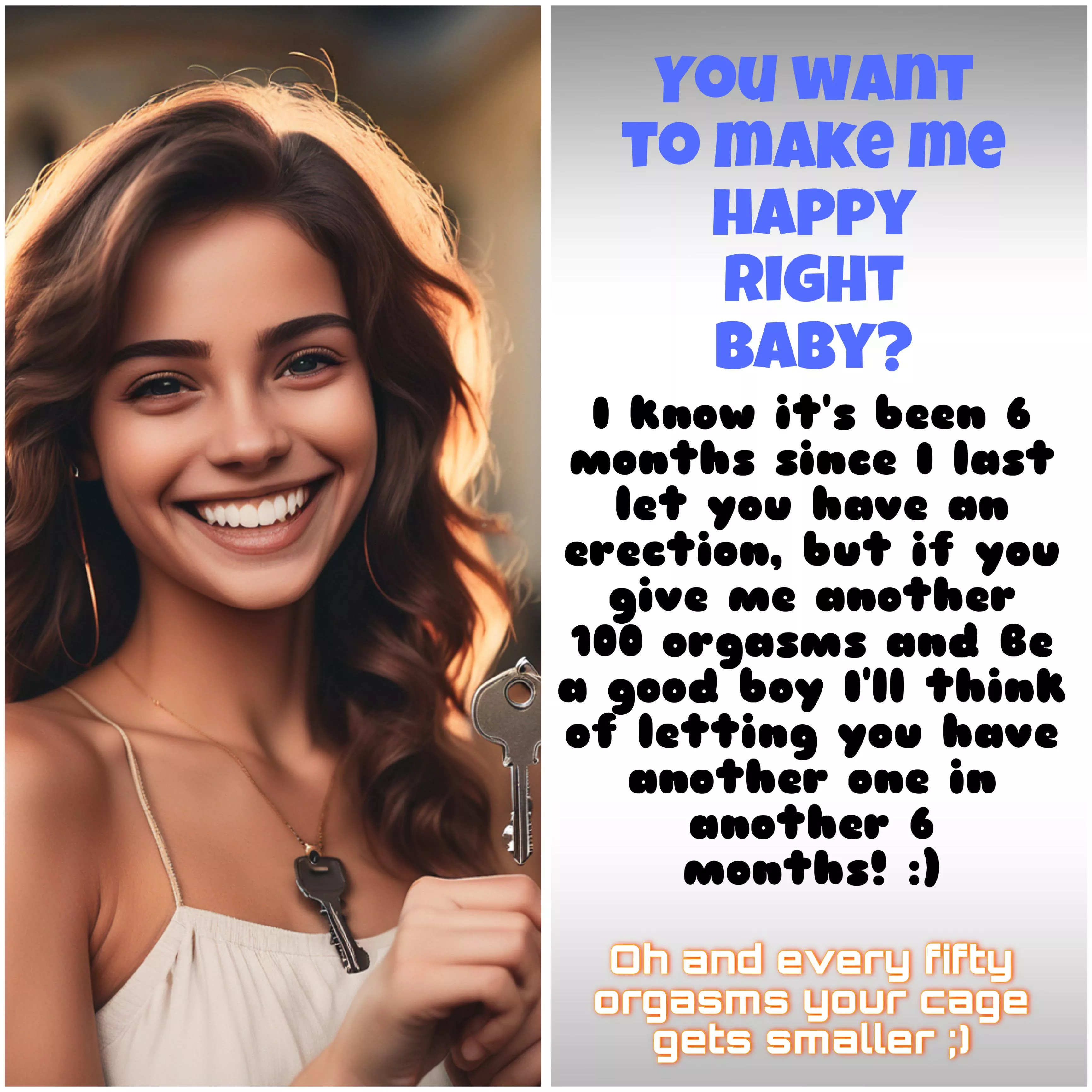 Will you make her happy?