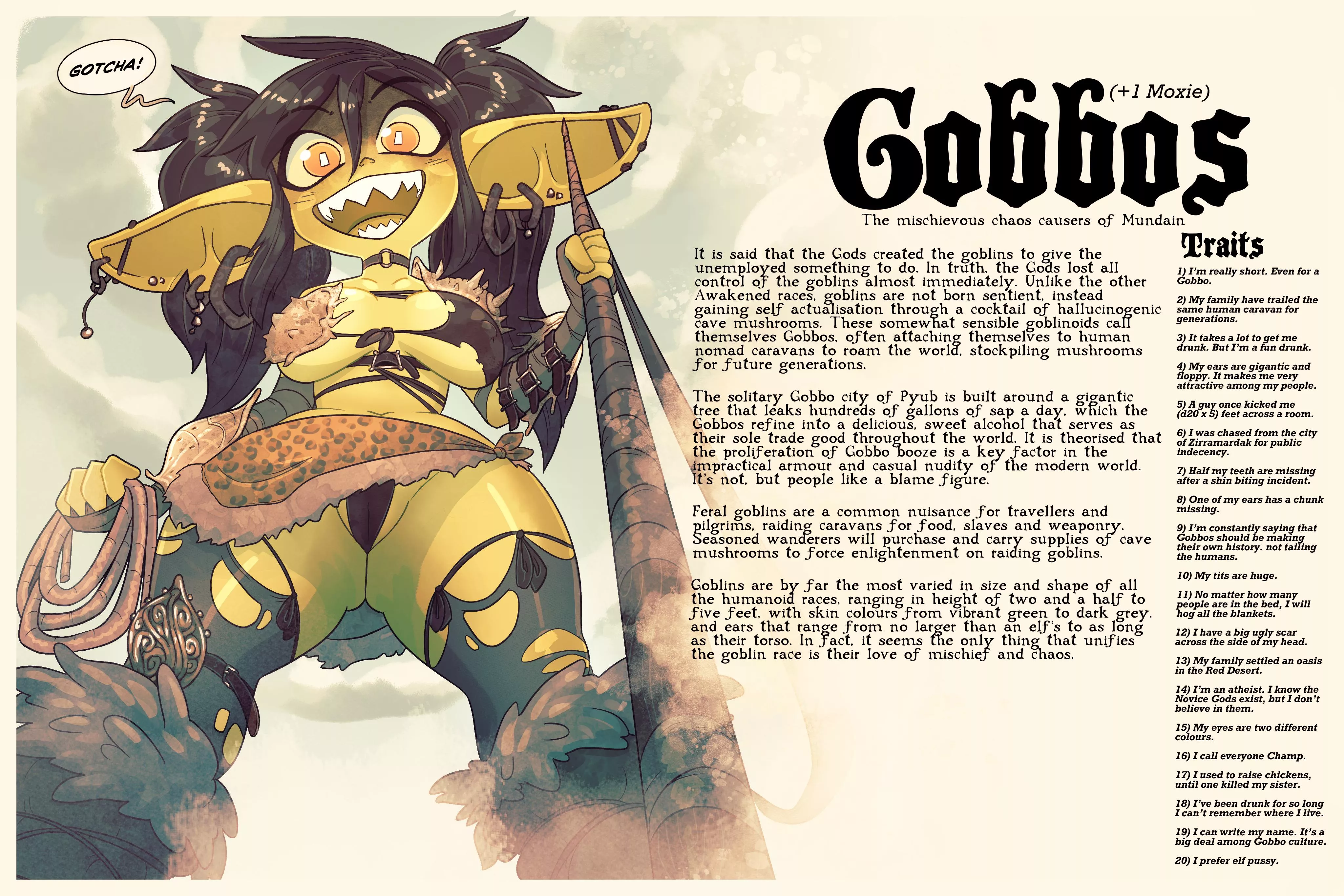 Would you play as a sexy gobbo girl in D&D?