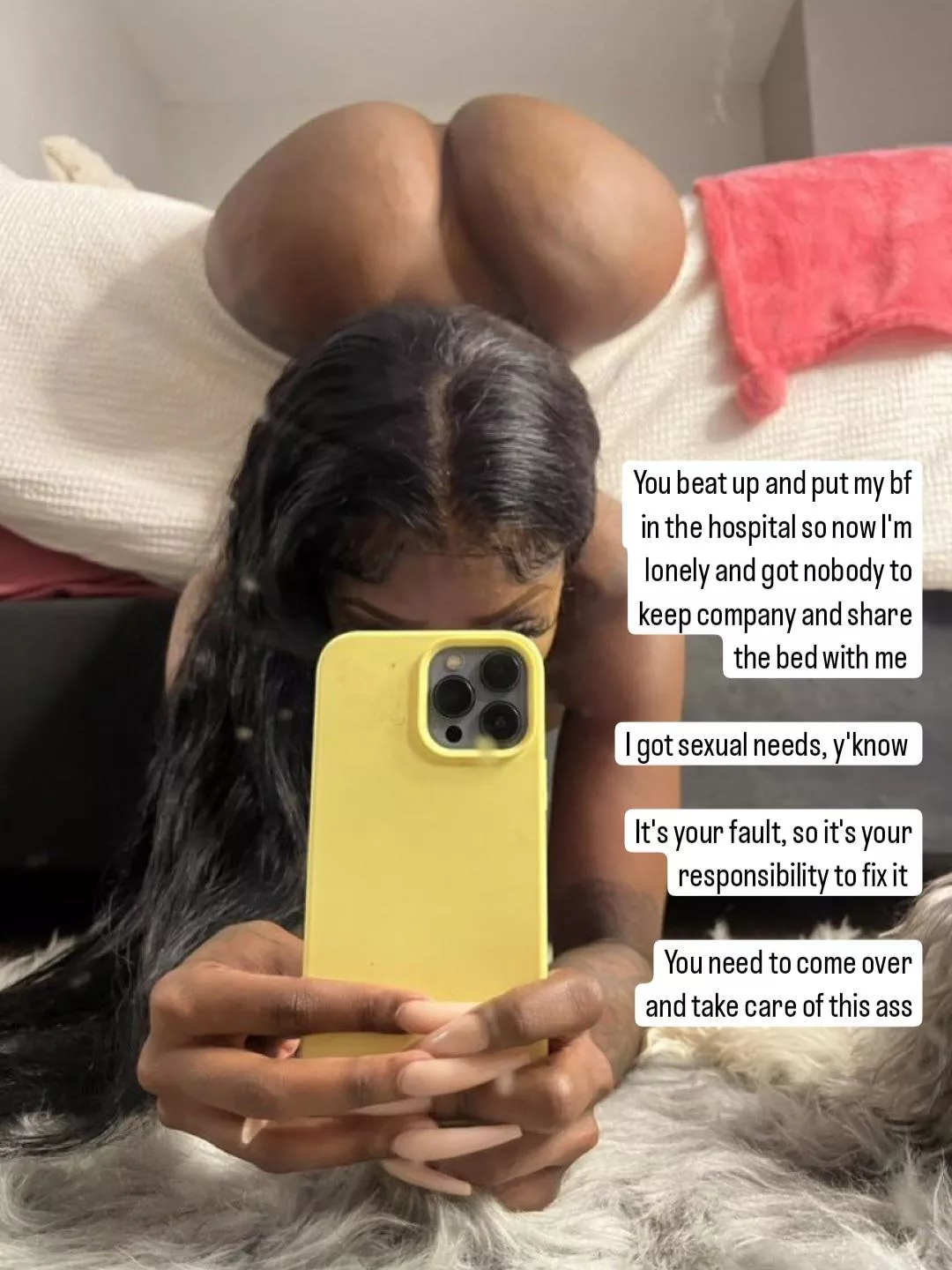 Your fault so you should fix it