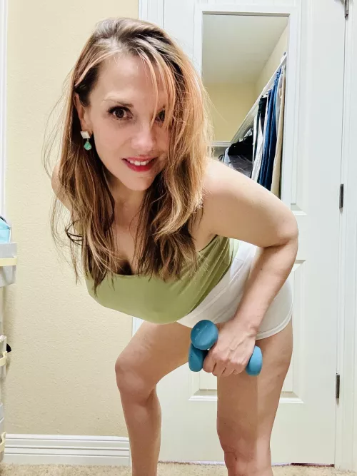 [F] Make me sweat with some vigorous activity. I have plenty of ideas how