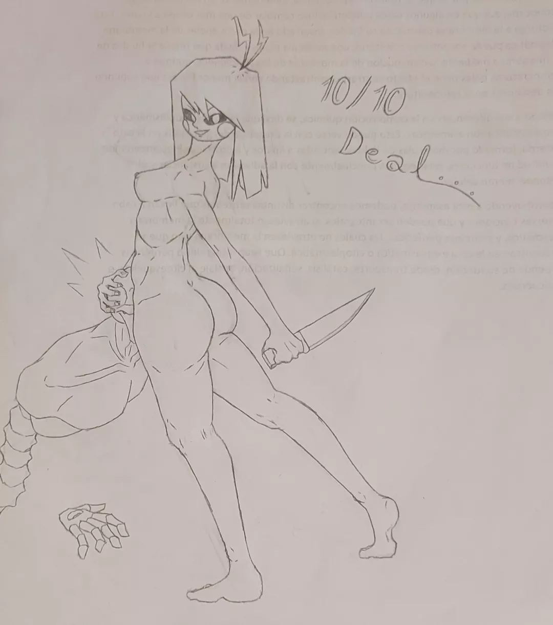 [Gaster/Chara] Why the hell is there cunt-eating behind my Biology notes?