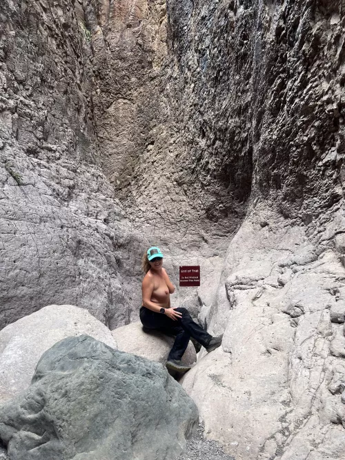 Hiked to the end of Closed Canyon