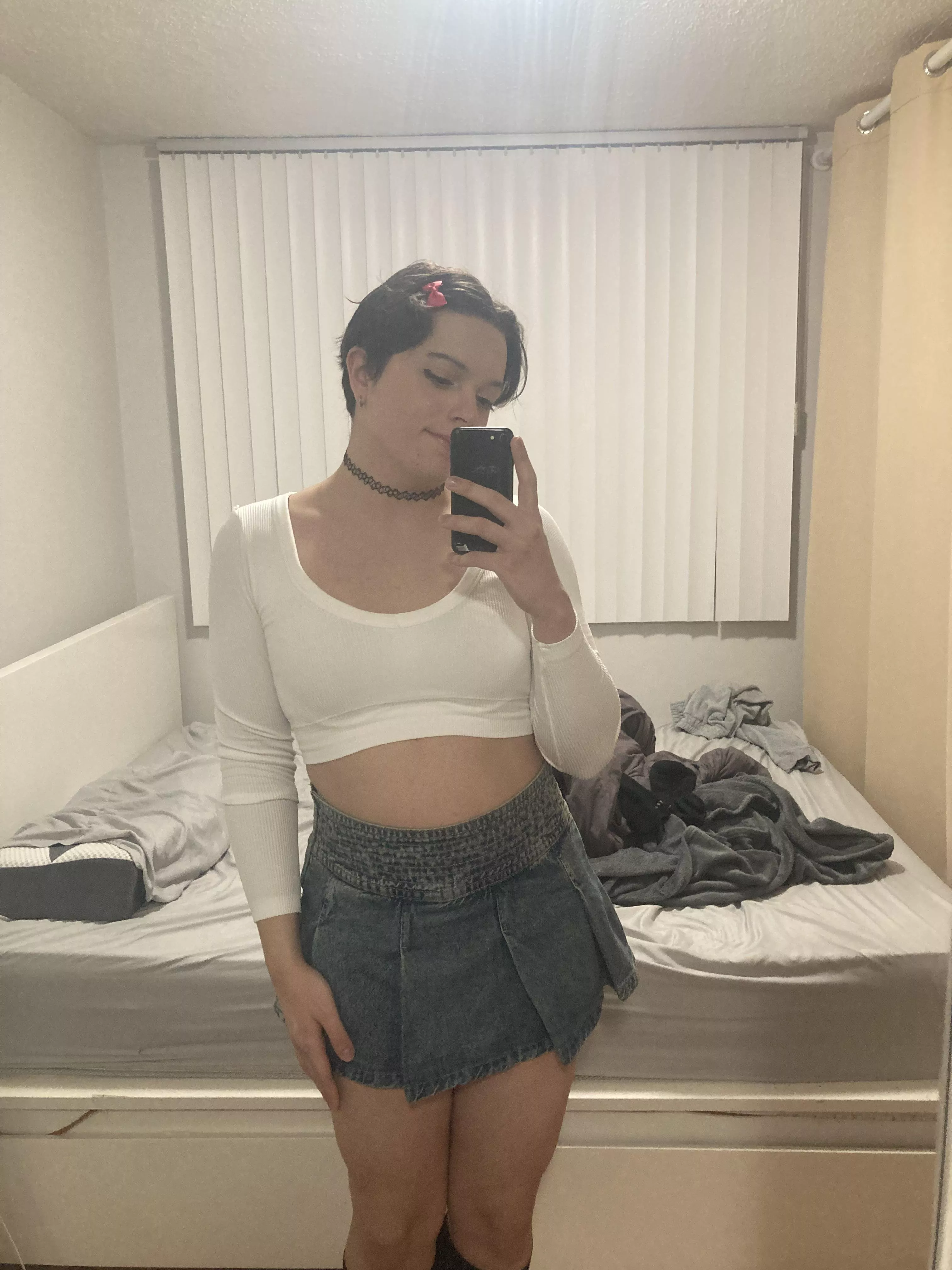 i love this jean skirt hehe 