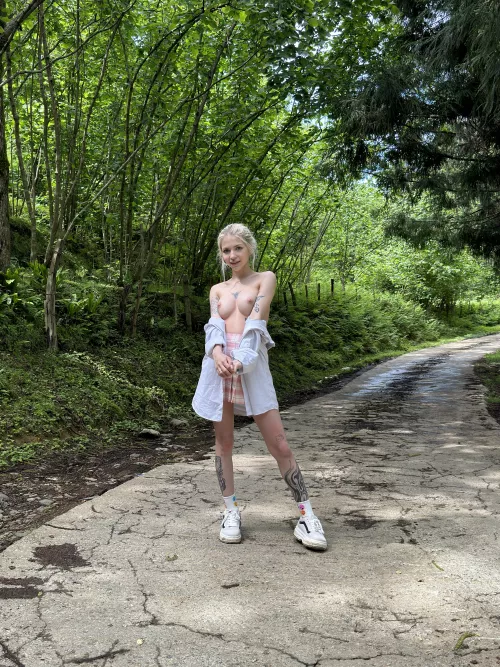 In the forest you want to get naked and merge with nature