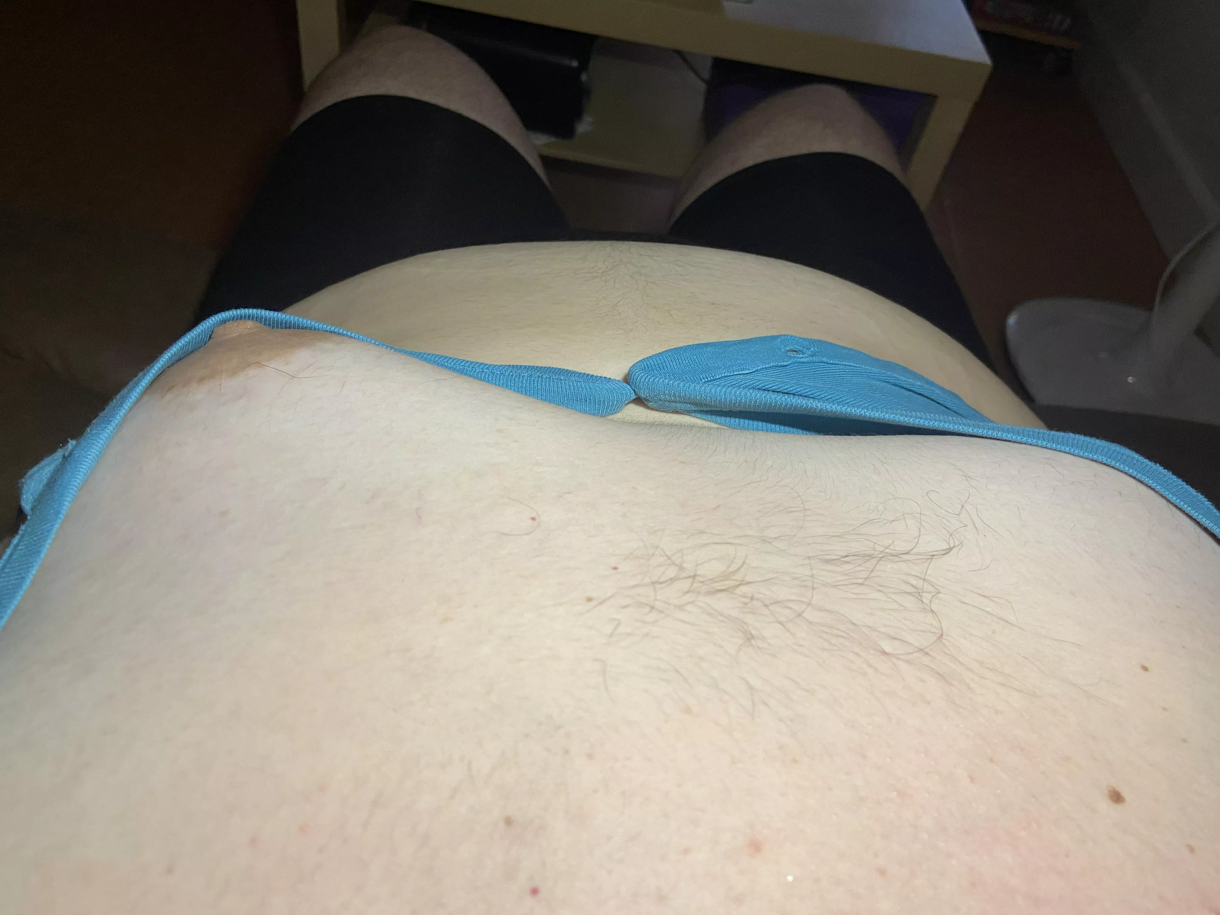 My boobs are tuberous, hairy, slightly different sizes, and disproportionately small for my big body. 
