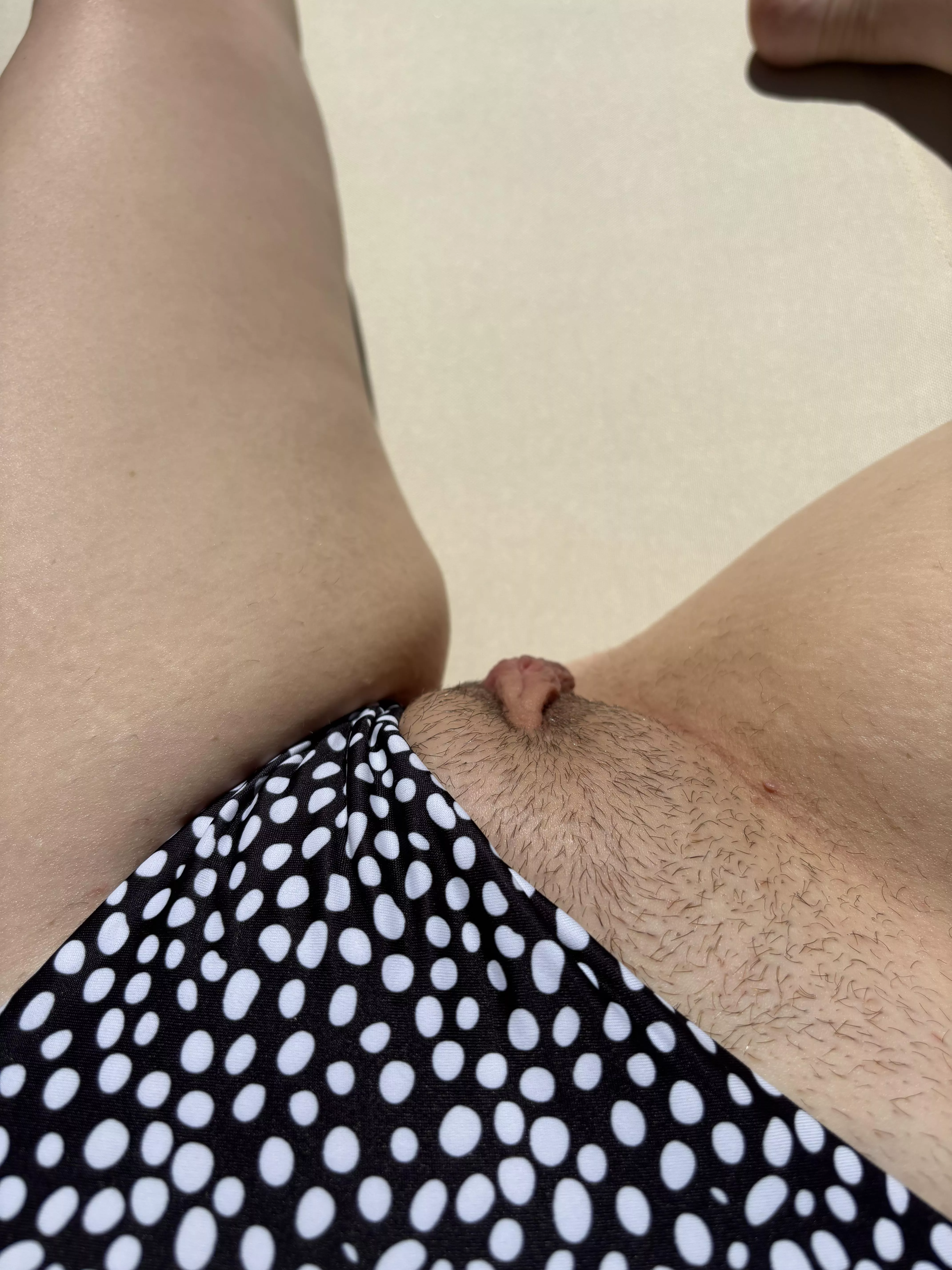 my pussy wanted to tan too