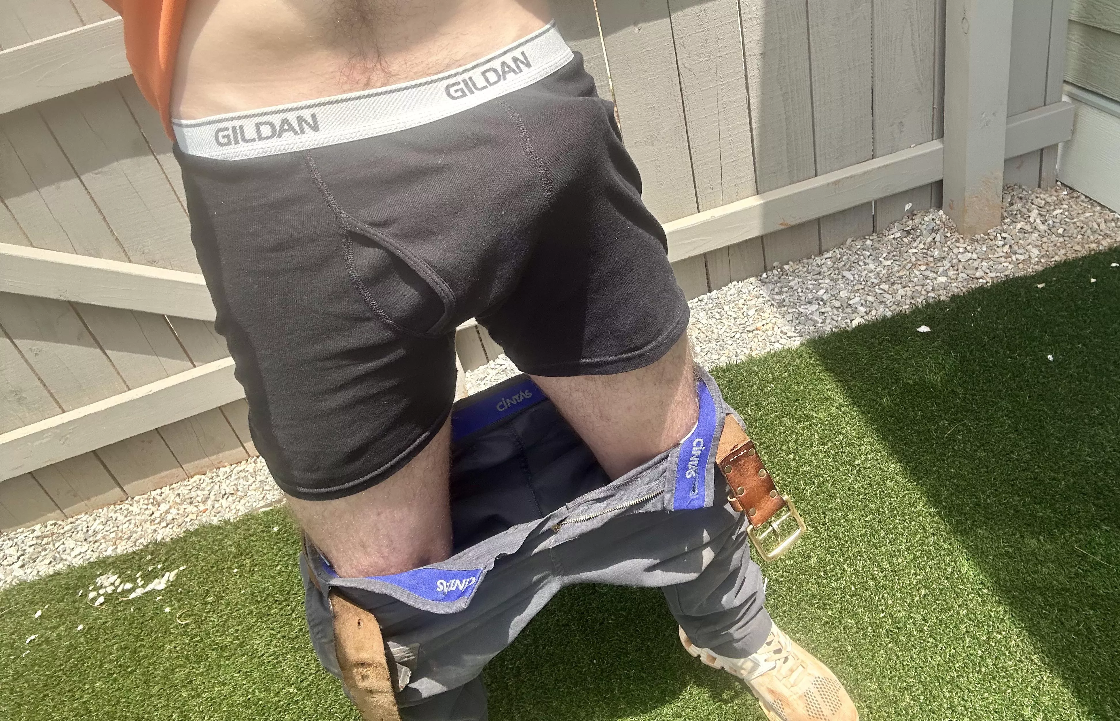 Outside a clients house hope they don’t mind