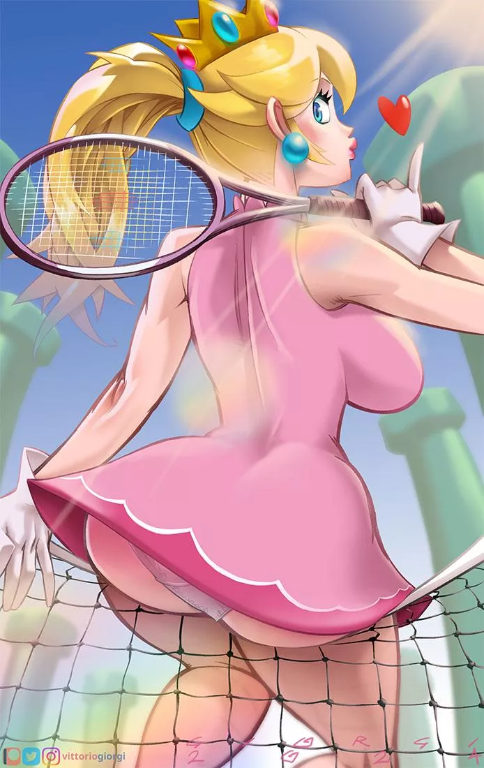 Princess Peach tennis 🍑 fanart