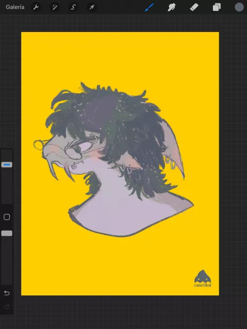 Quick skecth of my fursona (working on it)