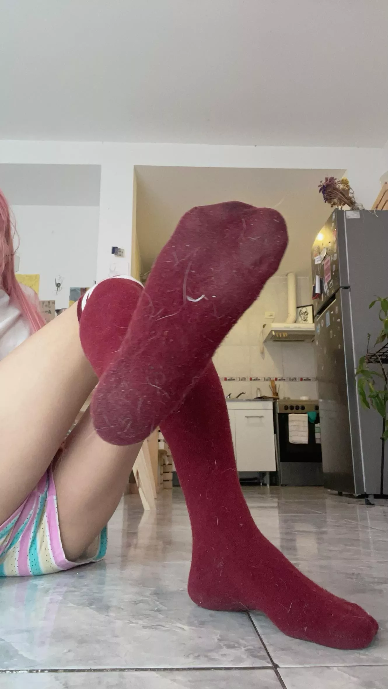 Should I keep my socks on when we play? 