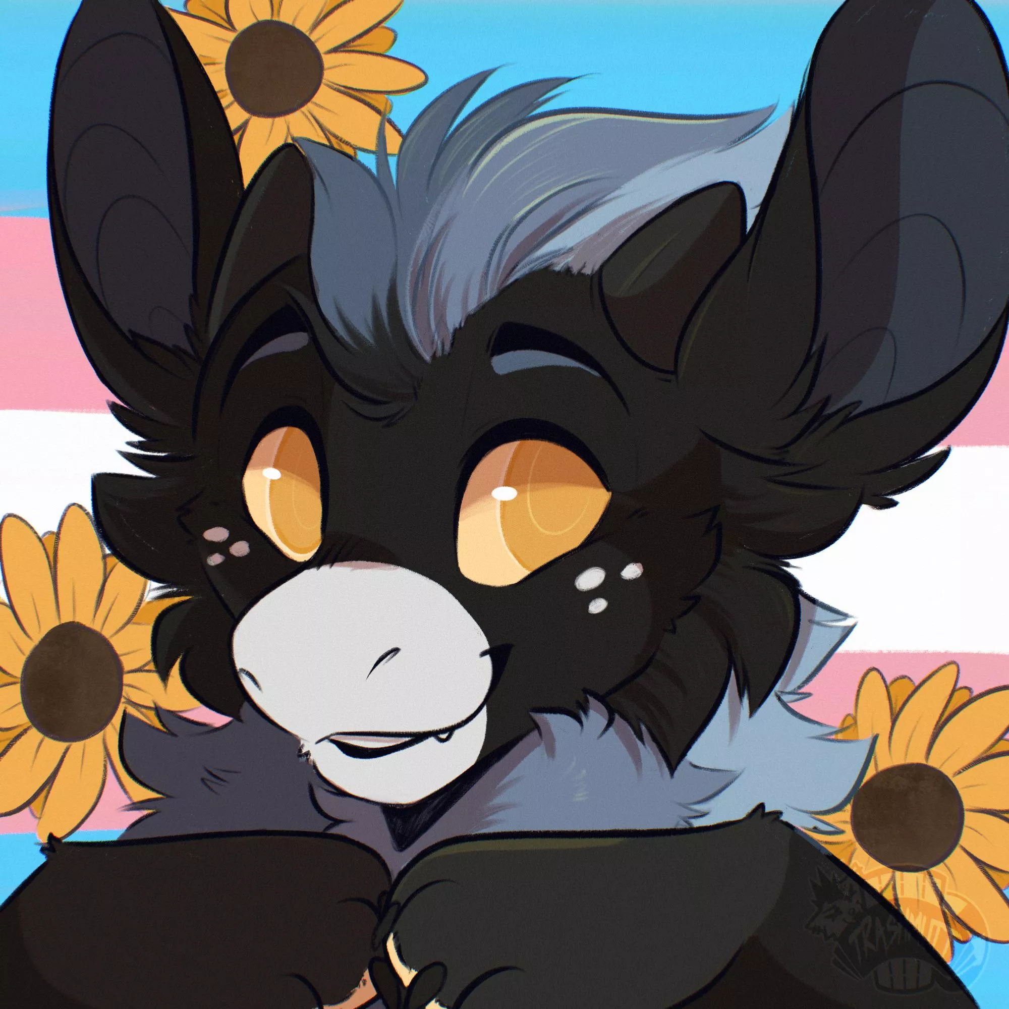 Sunflower Dragon 🌻 (art by me - TrashmuttArt on Twitter)