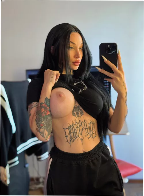 Come have a mouthful of goth bolt ons