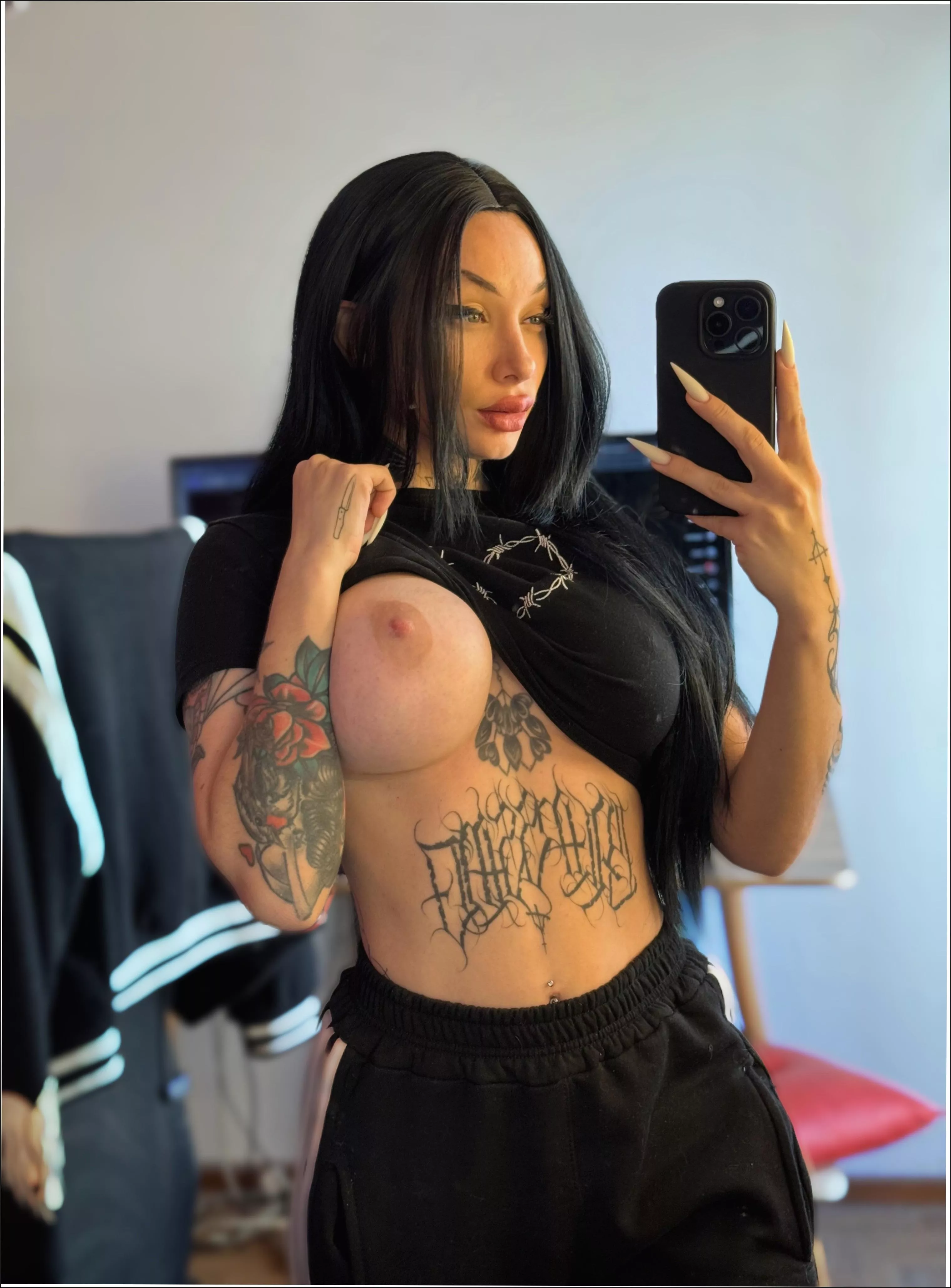 Come have a mouthful of goth bolt ons