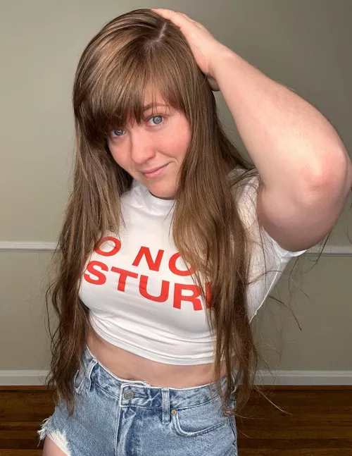 Crop top and jean shorts [f]