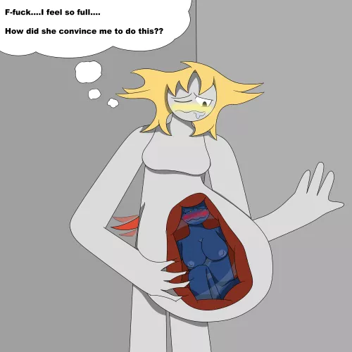 {Image} quality time between a couple (art by me, both OCs are also mine)